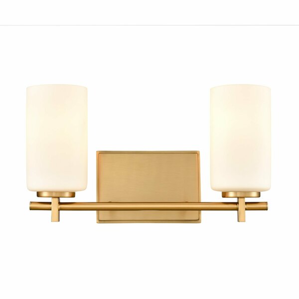 Elk Showroom Denver 14'' Wide 2-Light Vanity Light - Lacquered Brass 90161/2